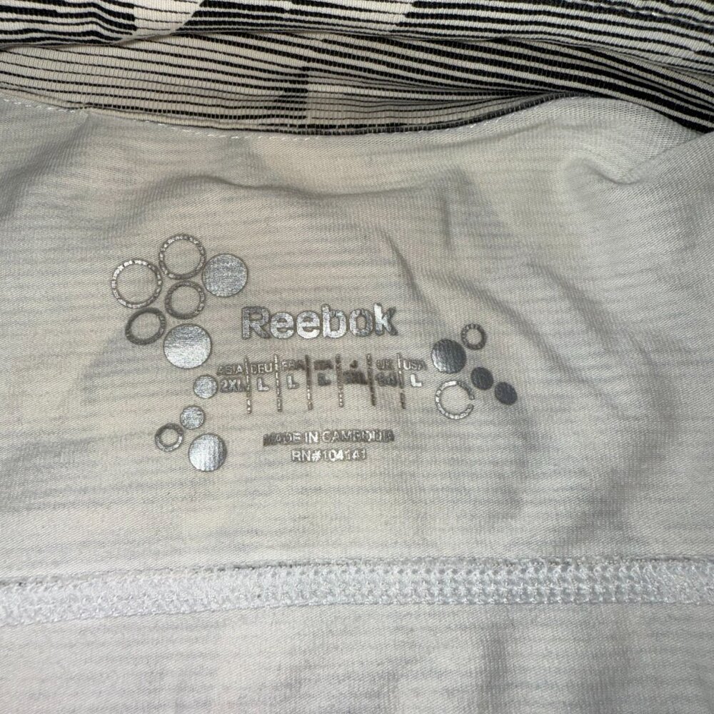 Reebok Women's Gray Patterned Zip-Up Jacket Size Large - Picture 7 of 10